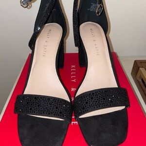 Size 9 microsuede sparkle shoes